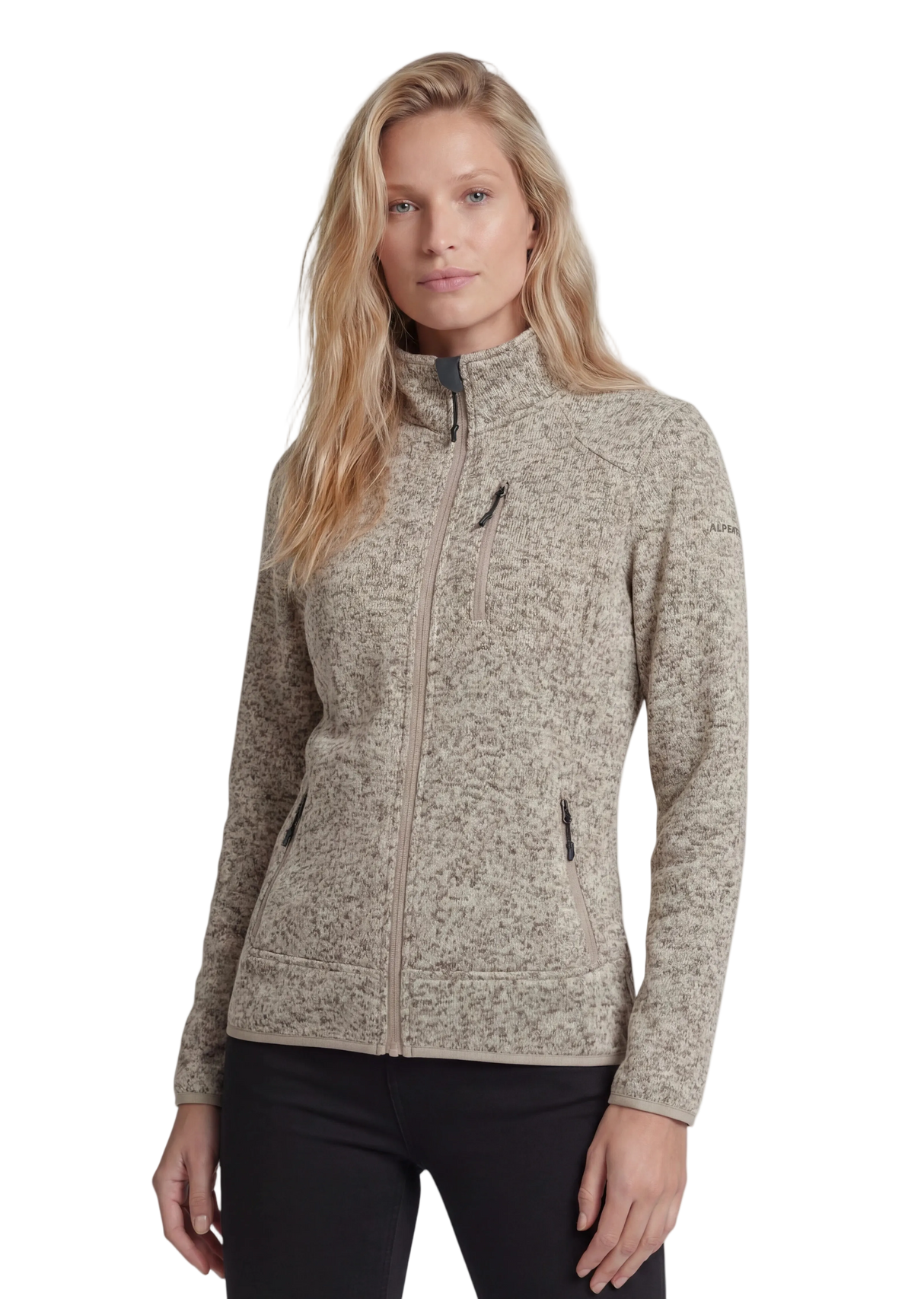 Fleecejacke Damen mit Knit Tech