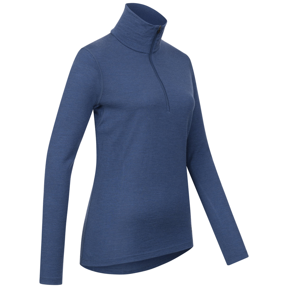 Langarmshirt Damen 100% Merino mit Zip