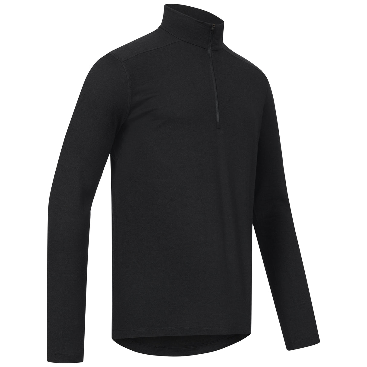 Langarmshirt Herren 100% Merino mit Zip