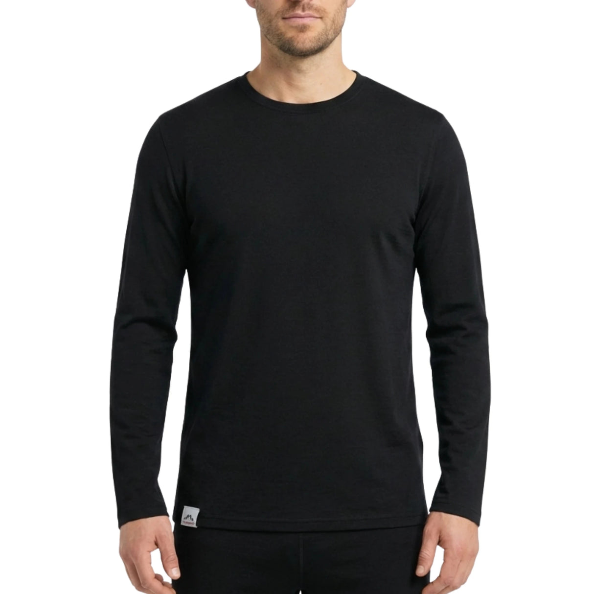 Langarmshirt Herren aus Merino - ALPENWERT