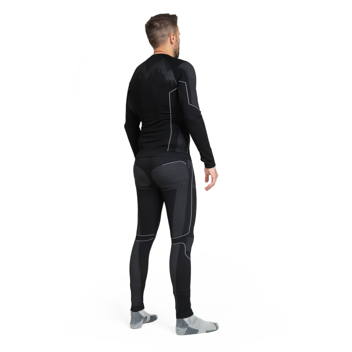 Thermounterwäsche Herren mit Daumenloch aus recyceltem Polyester - ALPENWERT