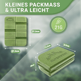 Outdoor Sitzkissen faltbar 2er Set – Leicht & isolierend