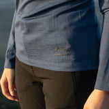 Langarmshirt Damen 100% Merino mit Zip