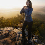 Langarmshirt Damen 100% Merino mit Zip