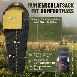 Sommerschlafsack nur 880g