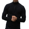 Langarmshirt Herren 100% Merino mit Zip