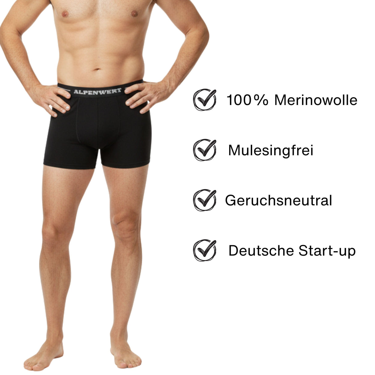 Boxershort Herren aus 100% Merino