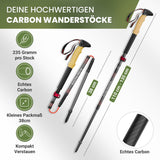 Wanderstöcke faltbar & höhenverstellbar – Leicht & stabil