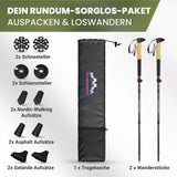 Wanderstöcke faltbar & höhenverstellbar – Leicht & stabil