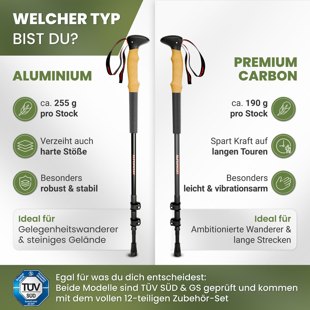 Teleskop Wanderstöcke
