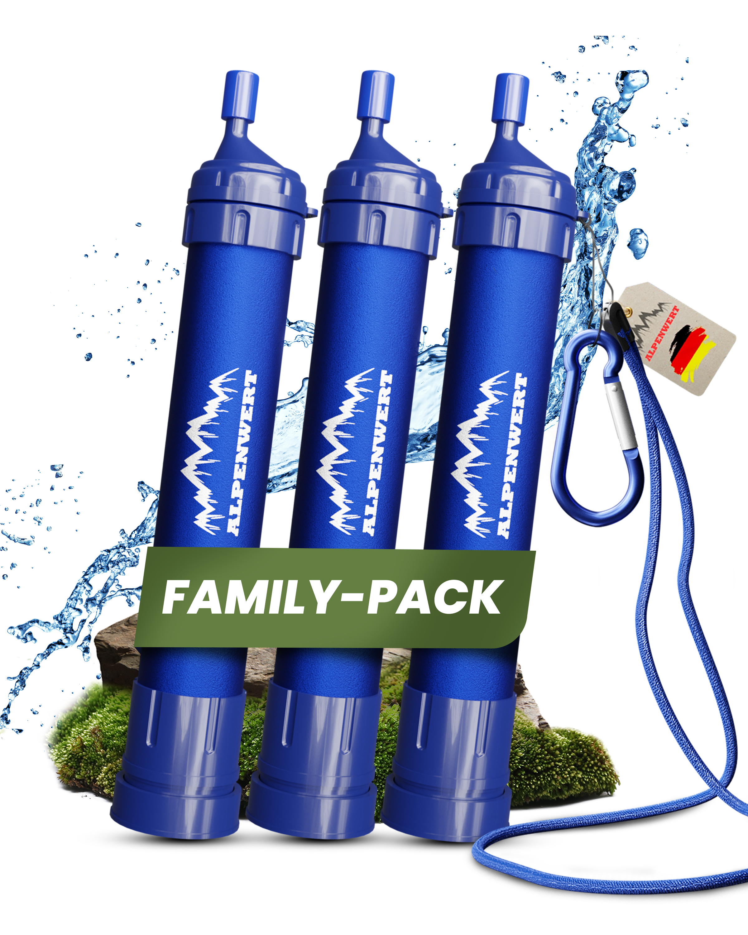 Outdoor Wasserfilter Family Pack - 3 Stück