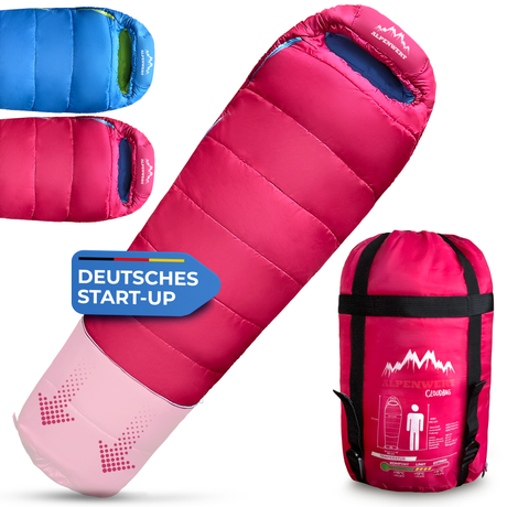 Schlafsack Kinder – mitwachsend, leicht & kompakt für Campingnächte