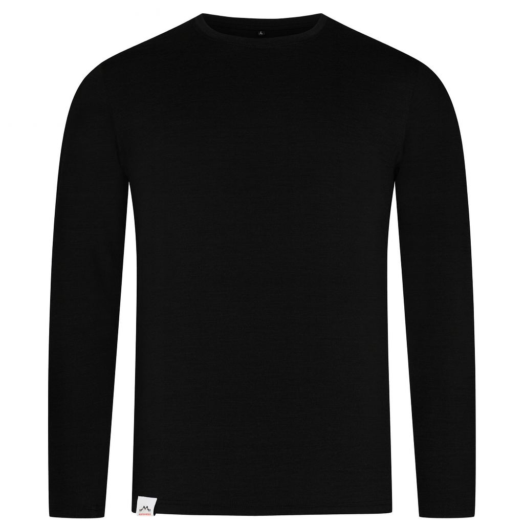 Merino Langarm Shirt Herren