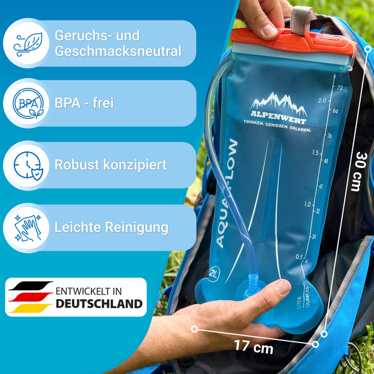 Trinkblase mit Trinkschlauch – BPA-frei, ultraleicht & robust