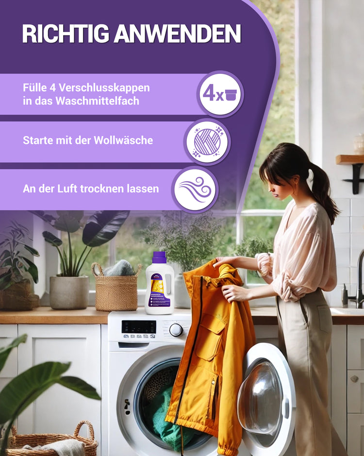 Imprägnier Waschmittel – Einwaschbar & effektiv