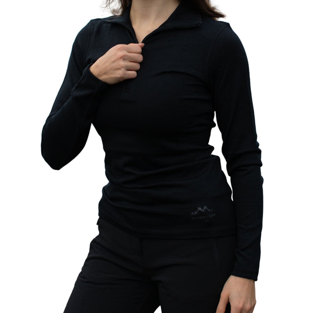 Damen-Merino-zipper