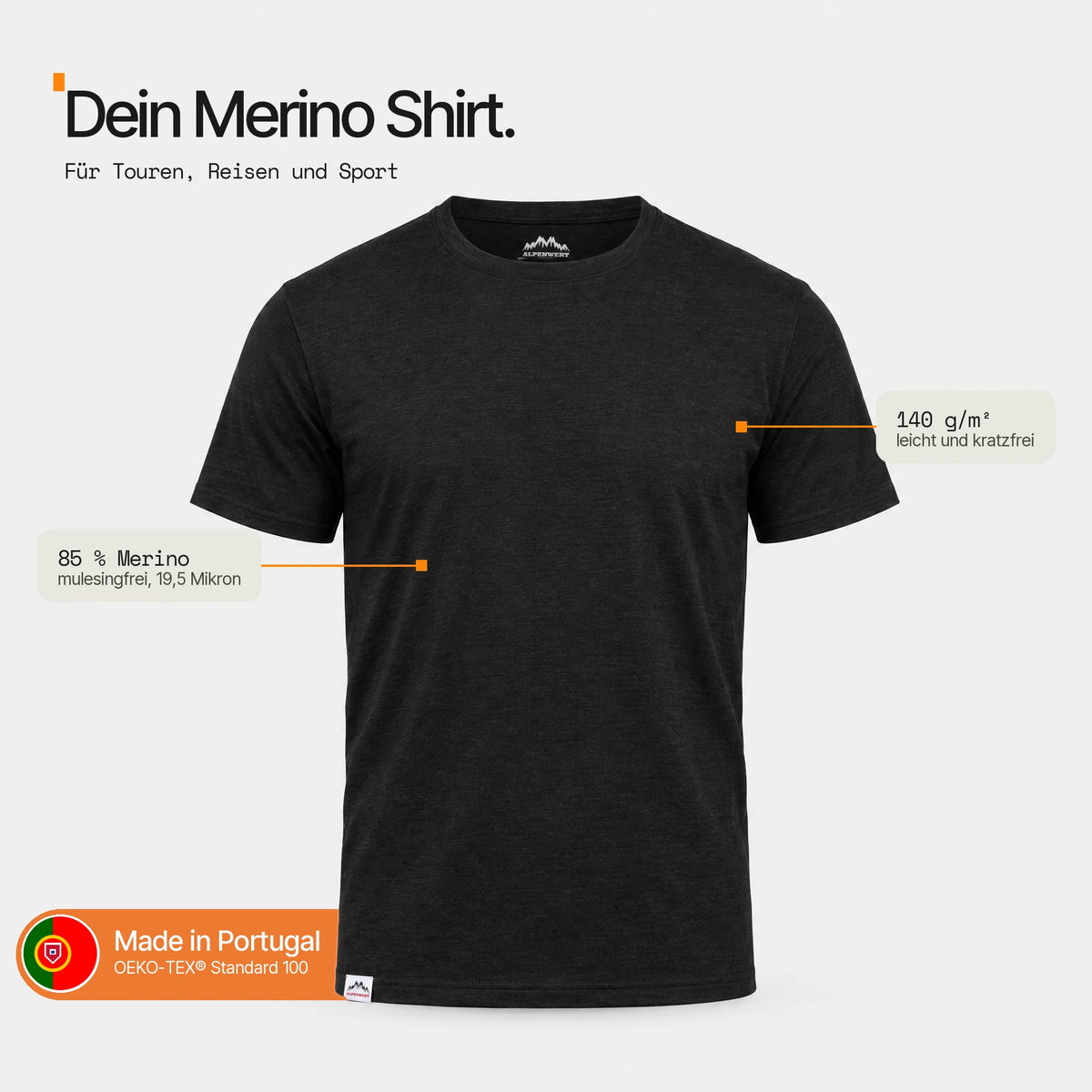 Merino Shirt Herren