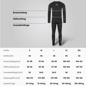 Thermounterwäsche Herren mit Daumenloch aus recyceltem Polyester
