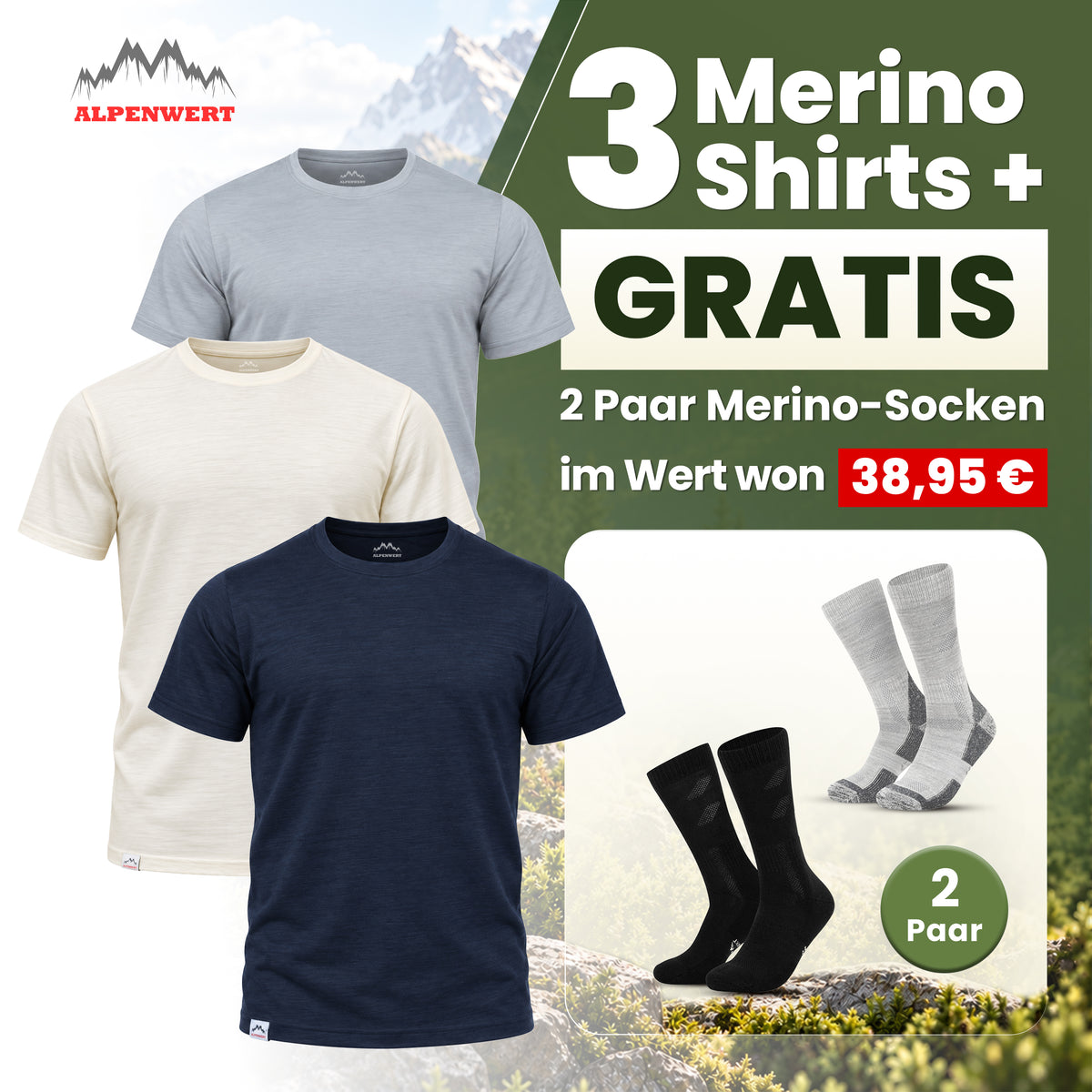 Merino Shirt Herren