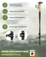 Übersicht der wichtigsten Vorteile der Teleskop Wanderstöcke – leicht, verstellbar, langlebig und für jedes Gelände geeignet