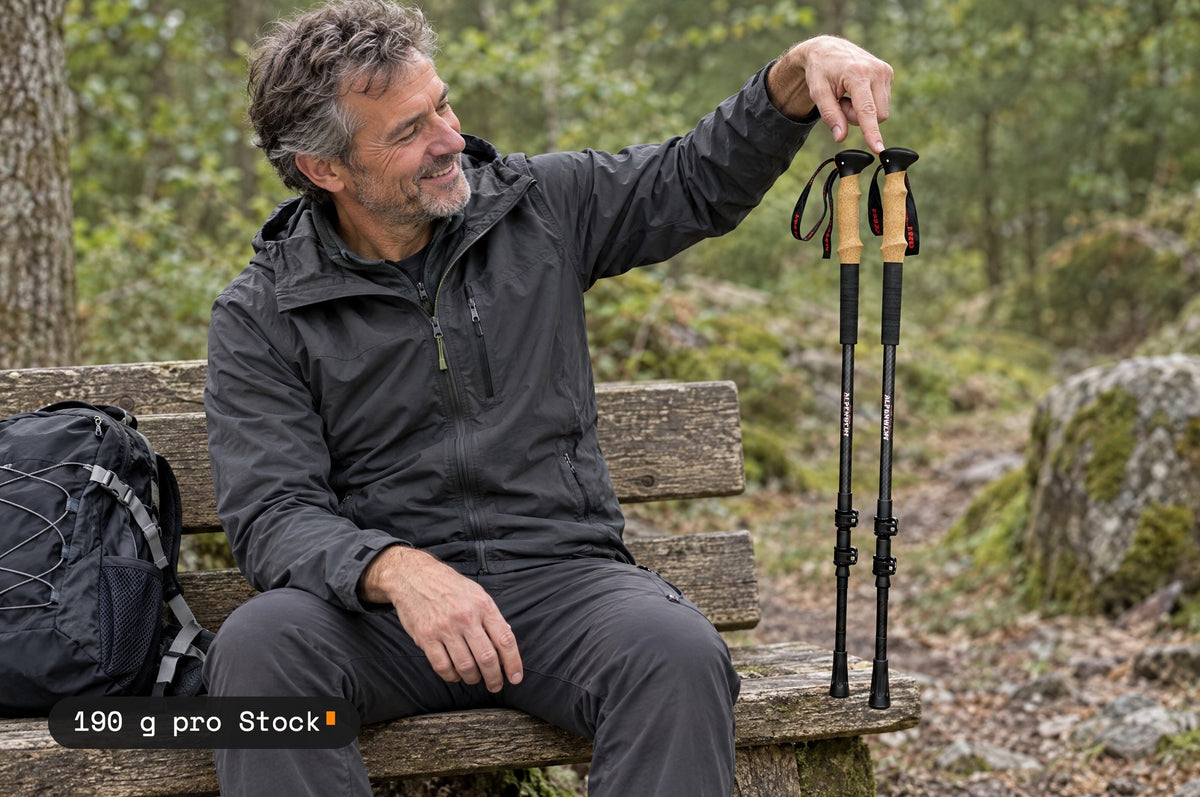 Leichte Carbon-Wanderstöcke
