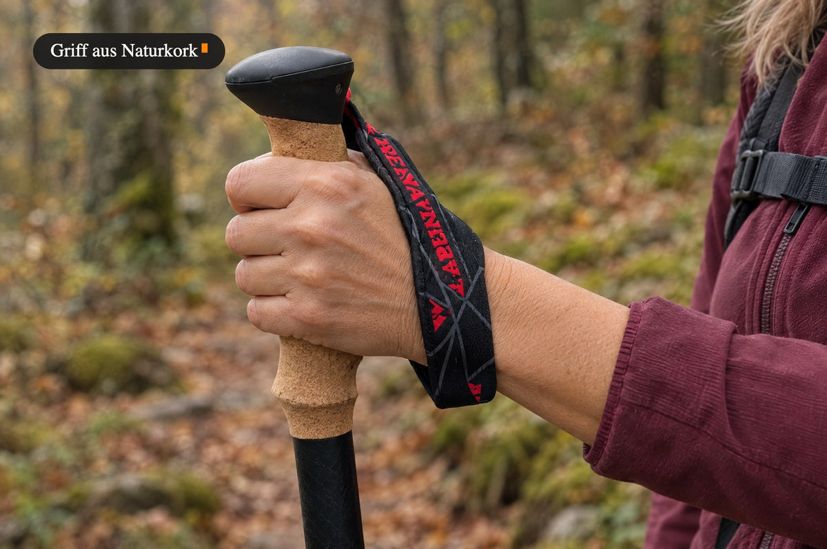 Griff aus Naturkork mit Handschlaufe
