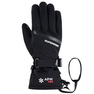 Alpenwert Ski Handschuhe – Wasserdicht, Touchscreenfähig mit Handschlaufe - ALPENWERT