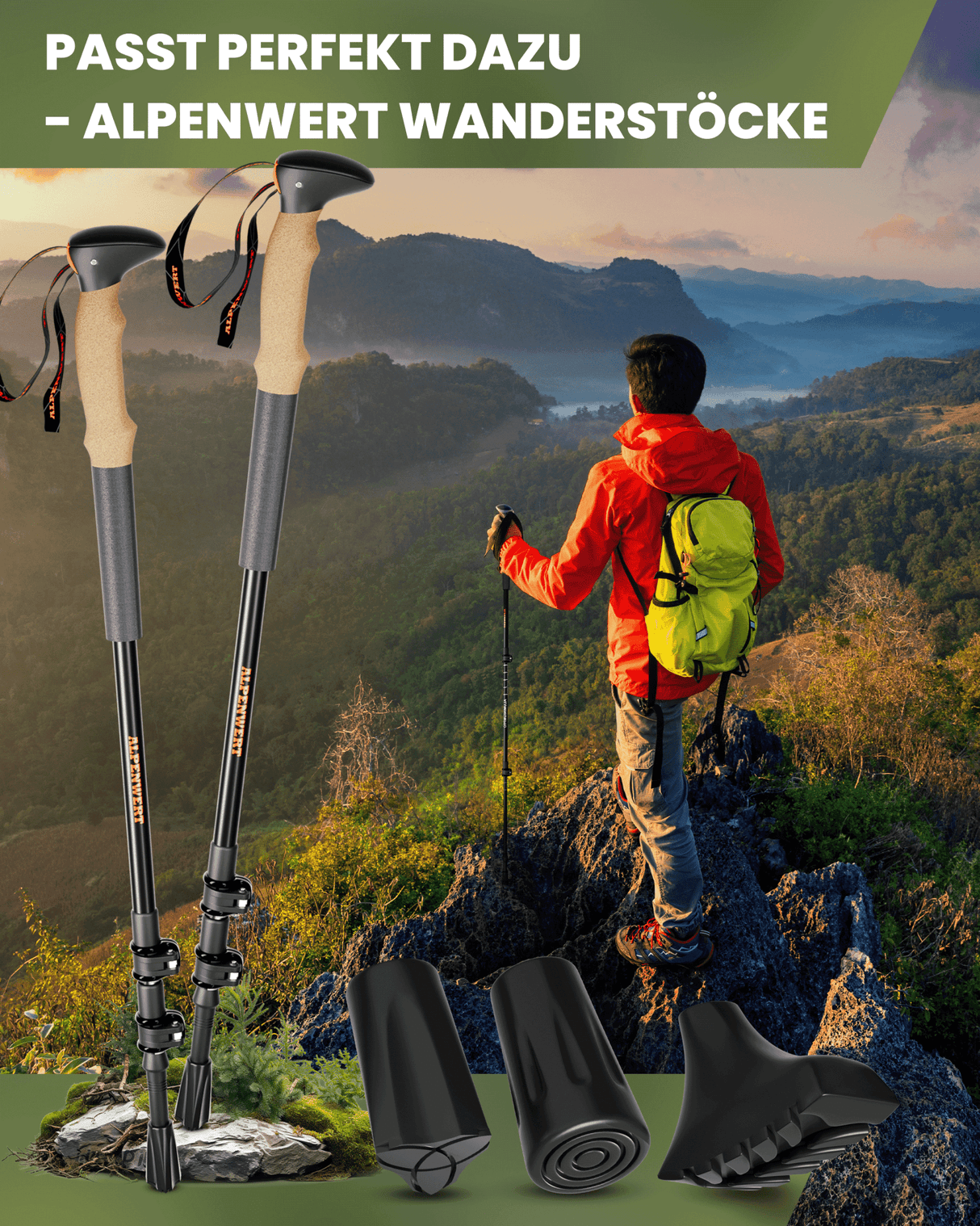 Aufsätze für Wanderstöcke - ALPENWERT