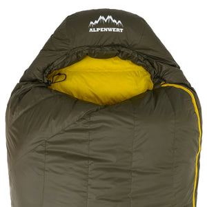 Daunenschlafsack 3 Jahreszeiten – Ultraleicht, Kompakt & bis -3°C einsatzbereit - ALPENWERT