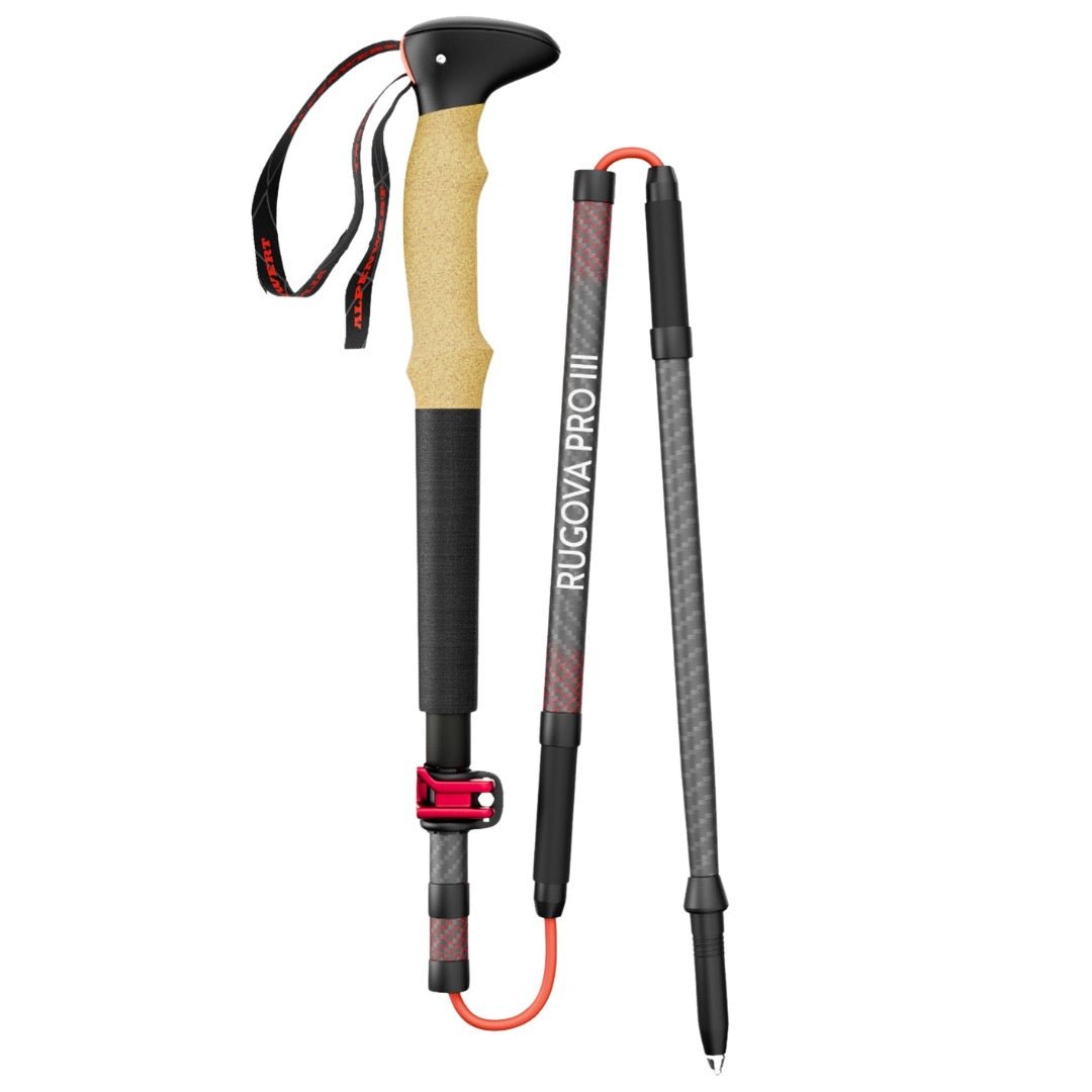 ERSATZ Wanderstock Faltbar Carbon - 100-120 cm - ALPENWERT