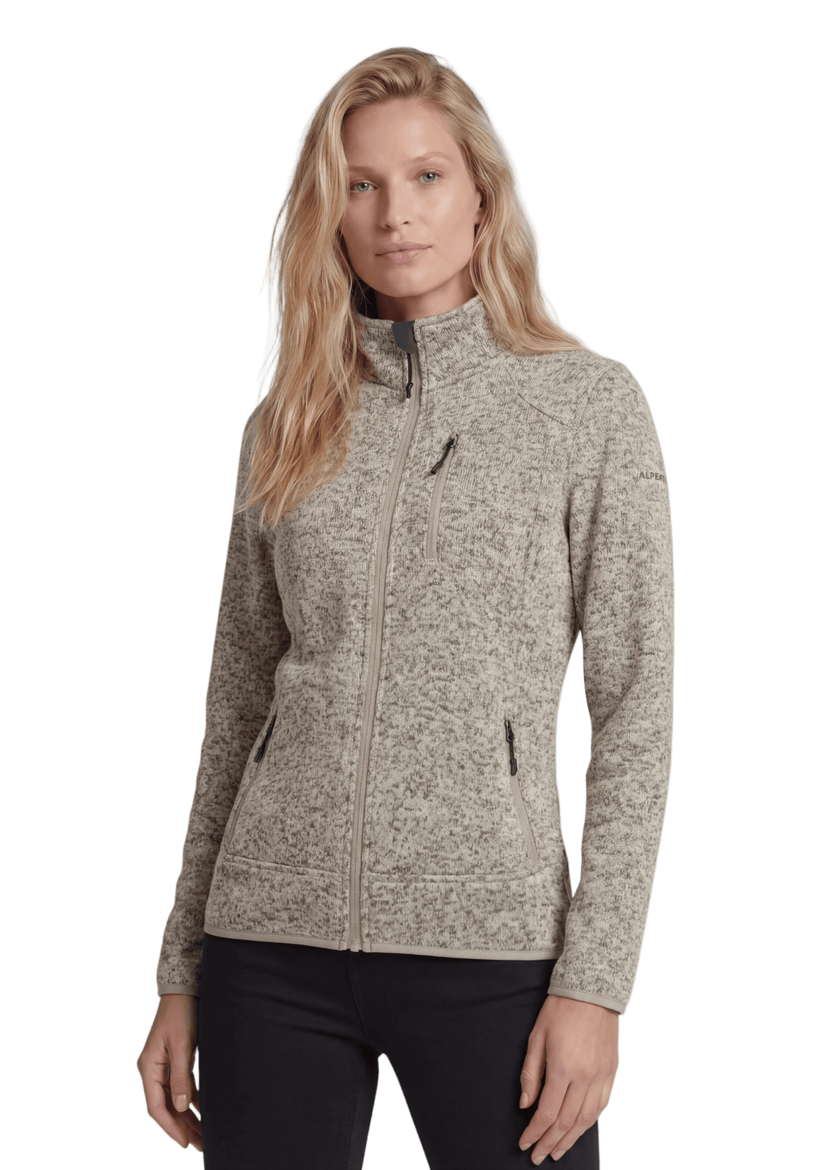 Fleecejacke Damen mit Knit Tech - ALPENWERT