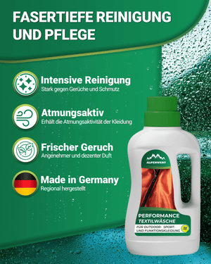 Imprägnier Waschmittel und Funktionswaschmittel - ALPENWERT