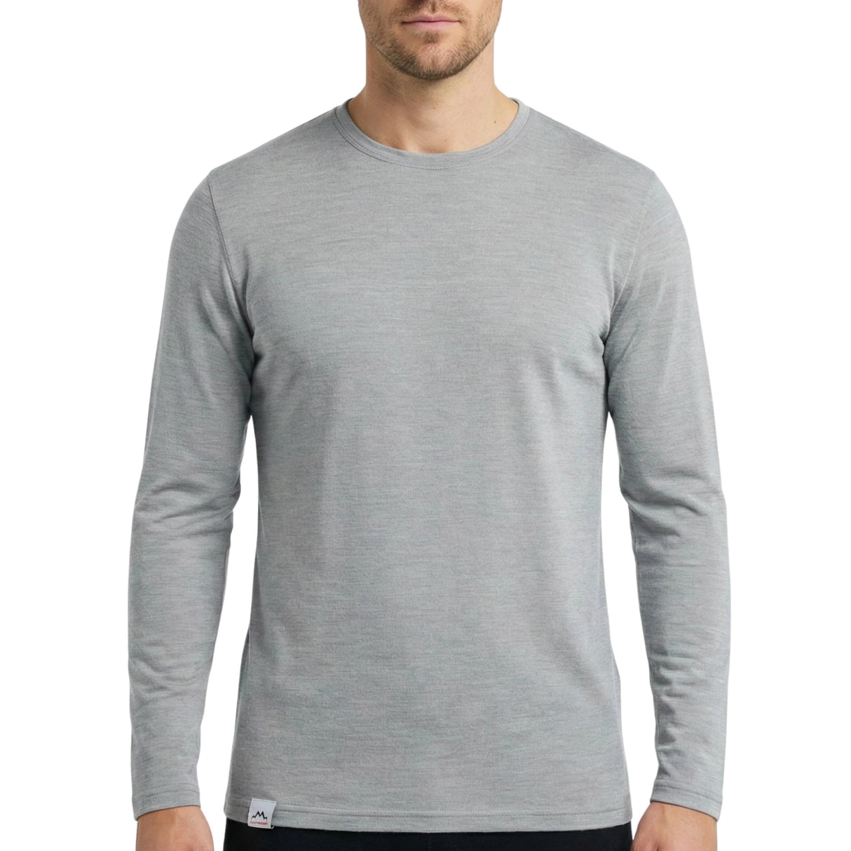 Langarmshirt Herren aus Merino - ALPENWERT