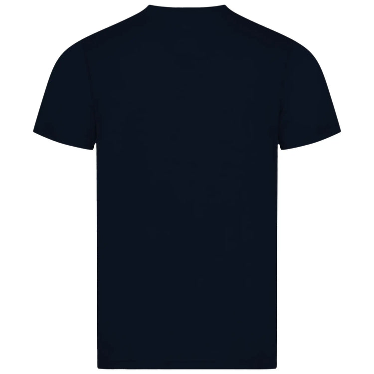 Rueckansicht Merino T Shirt Herren Blau – bequem und leicht bei jeder Bewegung