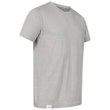 Graues Merino Shirt Herren Seitenansicht – leicht, weich und nachhaltig