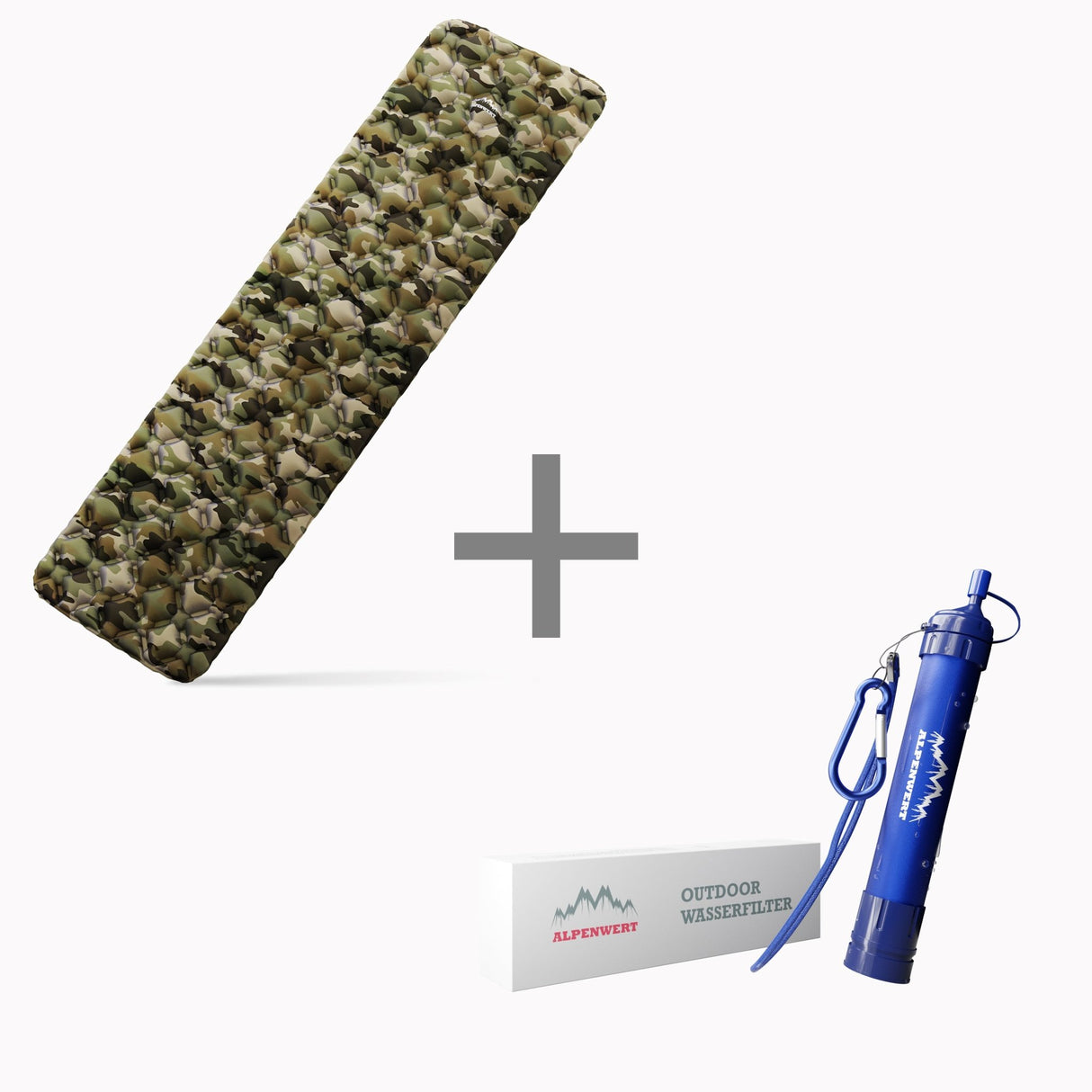 Alpenwert Isomatte + Wasserfilter Bundle – 23% sparen auf Outdoor-Set