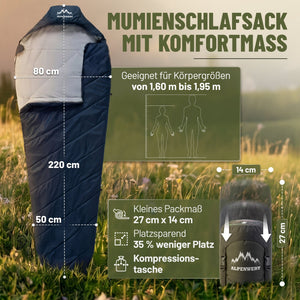 sommer schlafsack kleines packmaß Sommerschlafsack 880g