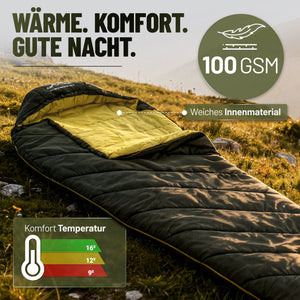 Sommerschlafsack nur 880g - ALPENWERT