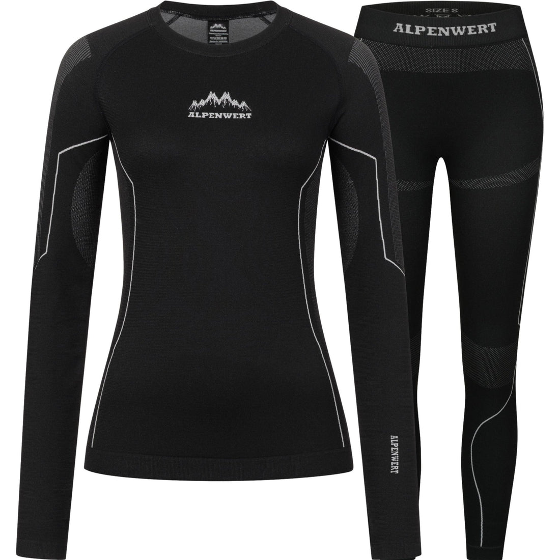 Thermounterwäsche Damen mit Daumenloch aus recyceltem Polyester - ALPENWERT