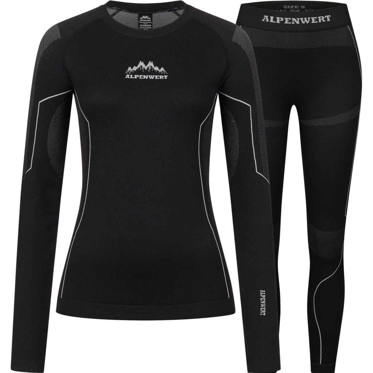 Thermounterwäsche Damen mit Daumenloch aus recyceltem Polyester - ALPENWERT