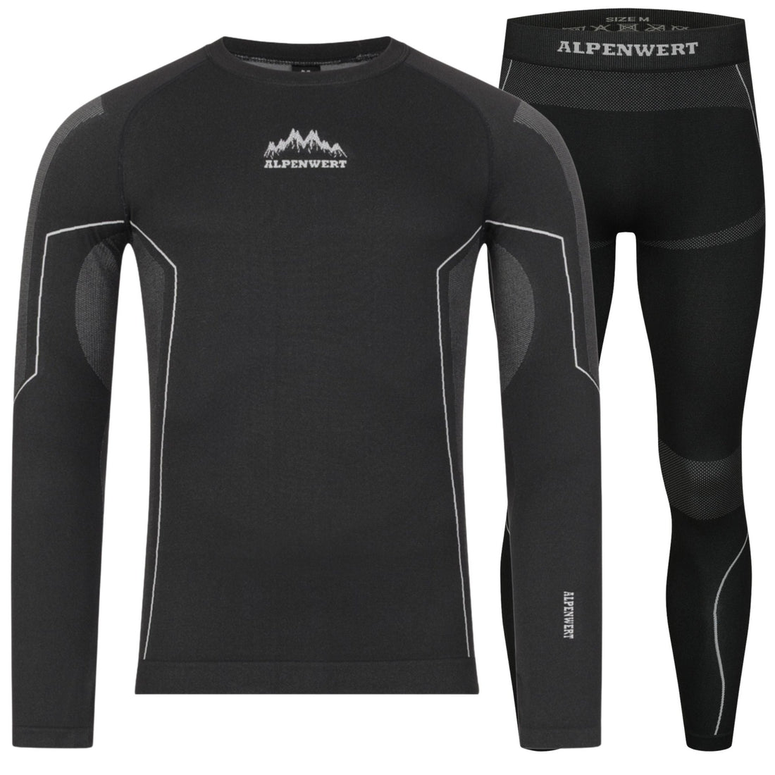 Thermounterwäsche Herren mit Daumenloch aus recyceltem Polyester - ALPENWERT