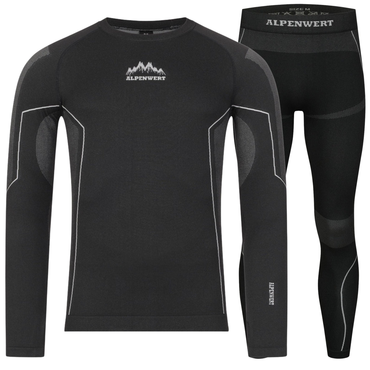Thermounterwäsche Herren mit Daumenloch aus recyceltem Polyester - ALPENWERT